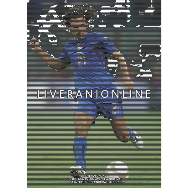 Milano 8 settembre 2007 Italia - Francia qualificazioni Euro 2008 nella foto: Pirlo Andrea foto Andry / Ag. Aldo Liverani