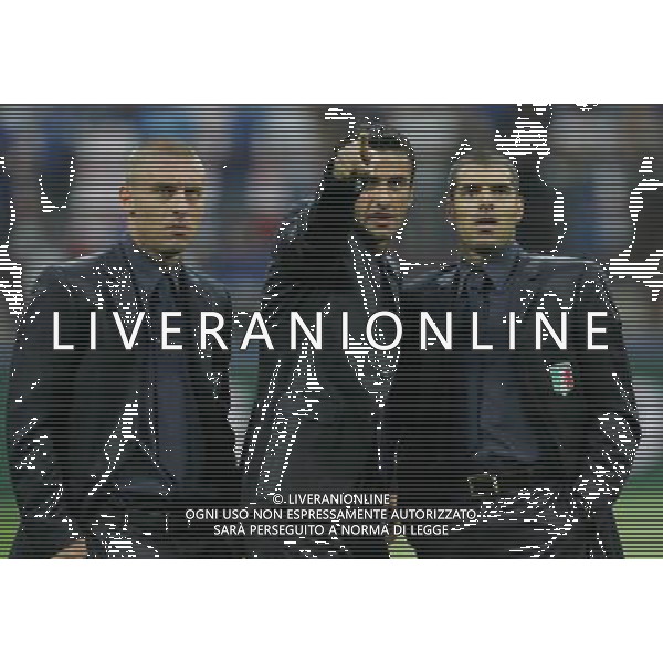 Milano 8 settembre 2007 Italia - Francia qualificazioni Euro 2008 nella foto: Panucci Christian Perrotta Simone e De Rossi Daniele foto Andry / Ag. Aldo Liverani