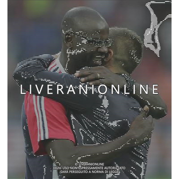 Milano 8 settembre 2007 Italia - Francia qualificazioni Euro 2008 nella foto: Thuram Lilian e Cannavaro Fabio foto Andry / Ag. Aldo Liverani