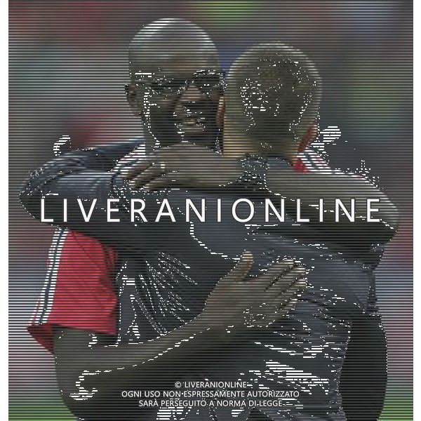 Milano 8 settembre 2007 Italia - Francia qualificazioni Euro 2008 nella foto: Thuram Lilian e Cannavaro Fabio foto Andry / Ag. Aldo Liverani