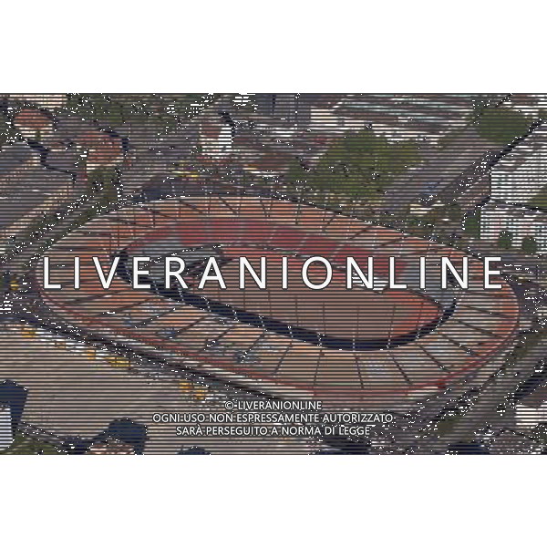 STADIO DI ZURIGO, ZURICH, SVIZZERA, ANDIA. fr/AG.ALDO LIVERANI Suisse: Zurich<br>15/07/07<br>Vue aérienne du Stade du Letzigrund. Stade du championnat d’Europe de football 2008 (Euro 2008) organisé conjointement par la Suisse et l’Autriche. Il est le stade-résident de l\'équipe de football du FC Zurich.