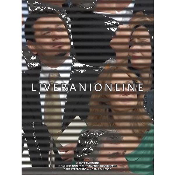 Funerale di Luciano Pavarotti a Modena 08/09/2007 nella foto la seconda moglie Nicoletta Mantovani e dietro l\'amico e collaboratore del Tenore Edwin \'Tino\' Tinoco ph Gazzaniga/Ag. Aldo Liverani Sas