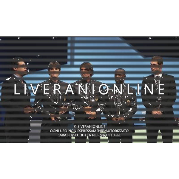 Montecarlo Monaco 30/08/2007 sorteggi champions league 2007/08 nella foto da dx cech peter, seedorf clarence, paolo maldini e kaka ricardo ph marco luzzani/ag aldo liverani s.a.s.