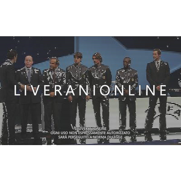 Montecarlo Monaco 30/08/2007 sorteggi champions league 2007/08 nella foto da dx cech peter, seedorf clarence, paolo maldini, kaka ricardo, platini michel e sas alberto di monaco ph marco luzzani/ag aldo liverani s.a.s.