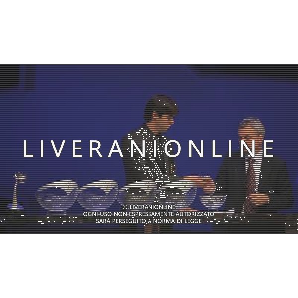 Montecarlo Monaco 30/08/2007 sorteggi champions league 2007/08 nella foto kaka riccardo estrae le palline con david taylor ph marco luzzani/ag aldo liverani s.a.s.