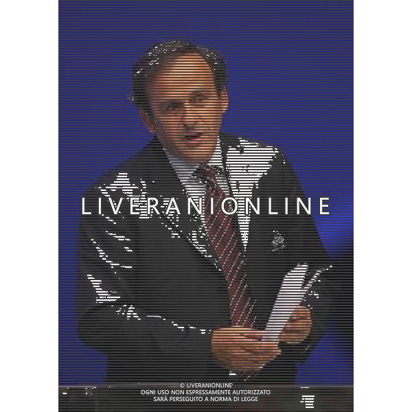 Montecarlo Monaco 30/08/2007 sorteggi champions league 2007/08 nella foto platini michel ph marco luzzani/ag aldo liverani s.a.s.