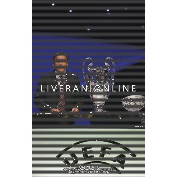 Montecarlo Monaco 30/08/2007 sorteggi champions league 2007/08 nella foto platini michel ph marco luzzani/ag aldo liverani s.a.s.