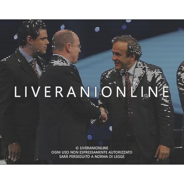 Montecarlo Monaco 30/08/2007 sorteggi champions league 2007/08 nella foto sas alberto di monaco con platini michel ph marco luzzani/ag aldo liverani s.a.s.