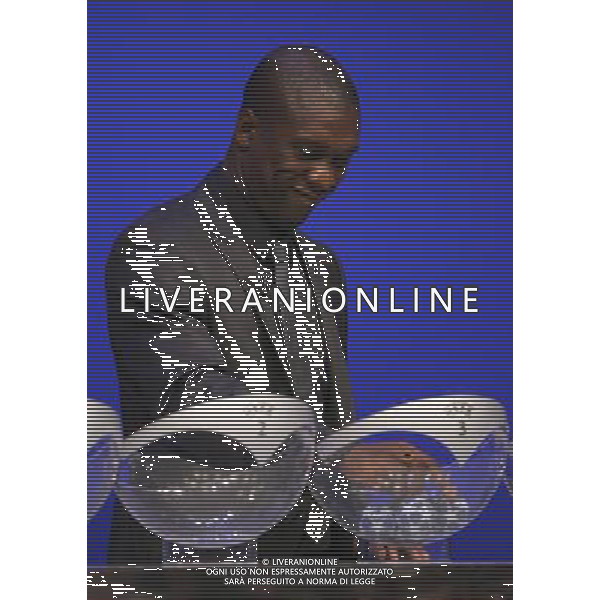 Montecarlo Monaco 30/08/2007 sorteggi champions league 2007/08 nella foto seedorf clarence estrae le palline ph marco luzzani/ag aldo liverani s.a.s.