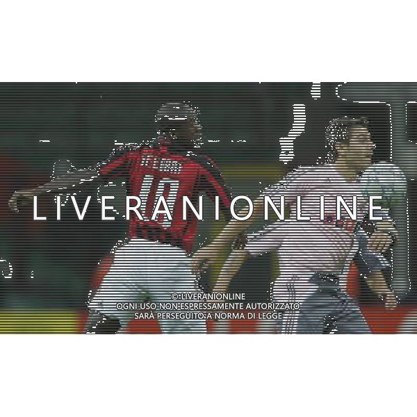Milano 18 settembre 2007 Milan - Benfica champions league 2007/2008 nella foto: oscar cardozo e seedorf foto Luzzani / Ag. Aldo Liverani