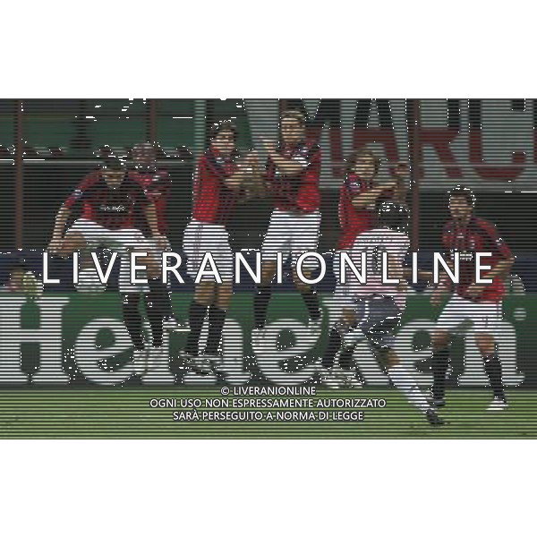Milano 18 settembre 2007 Milan - Benfica champions league 2007/2008 nella foto: punizione di rui costa manuel foto Luzzani / Ag. Aldo Liverani