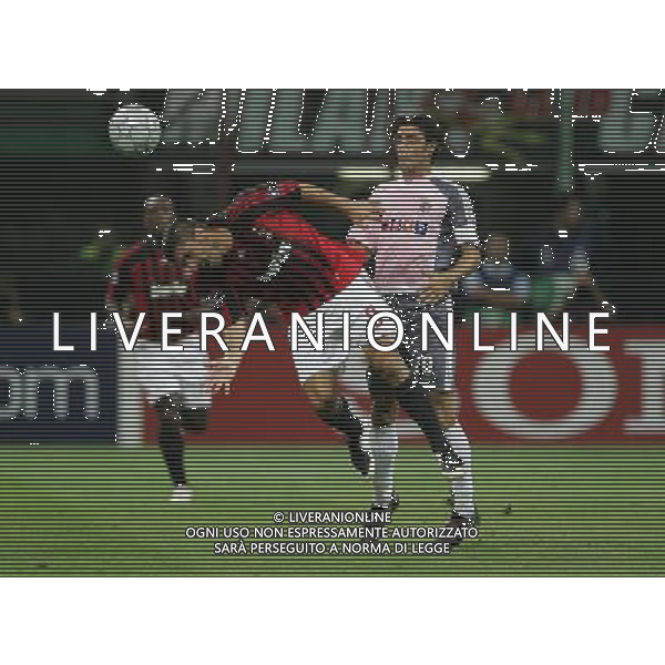 Milano 18 settembre 2007 Milan - Benfica champions league 2007/2008 nella foto: gattuso ivan gennaro e rui costa manuel foto Luzzani / Ag. Aldo Liverani