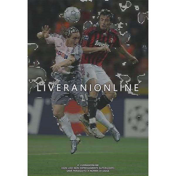 Milano 18 settembre 2007 Milan - Benfica champions league 2007/2008 nella foto: oddo massimo e cristian rodriguez foto Luzzani / Ag. Aldo Liverani