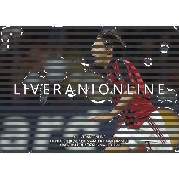 Milano 18/09/2007 champions league 2007/08 milan-benfica 2:1 nella foto inzaghi filippo esulta dopo il gol ph marco luzzani/ag aldo liverani s.a.s.