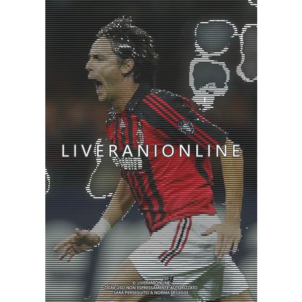 Milano 18/09/2007 champions league 2007/08 milan-benfica 2:1 nella foto inzaghi filippo esulta dopo il gol ph marco luzzani/ag aldo liverani s.a.s.