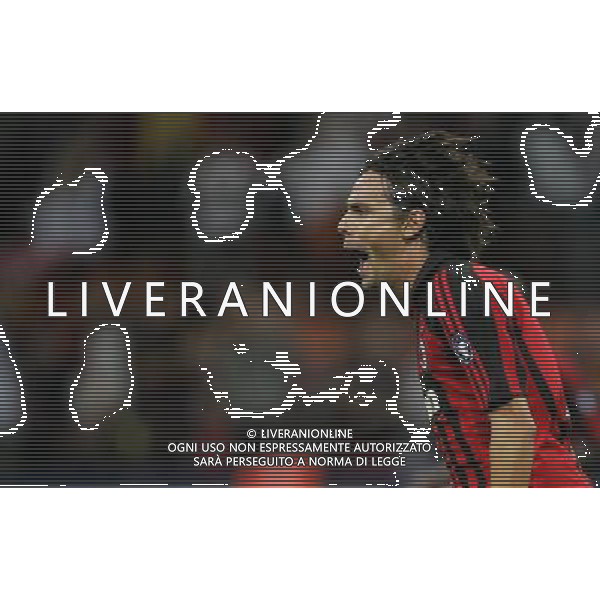 Milano 18/09/2007 champions league 2007/08 milan-benfica 2:1 nella foto inzaghi filippo esulta dopo il gol ph marco luzzani/ag aldo liverani s.a.s.