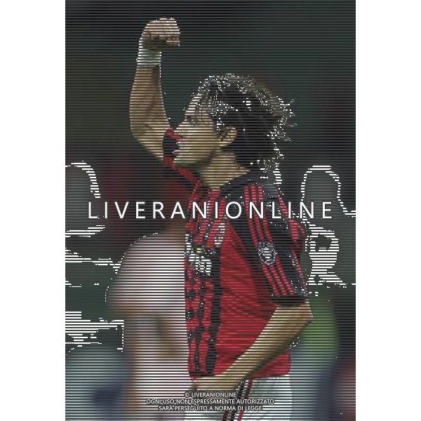 Milano 18/09/2007 champions league 2007/08 milan-benfica 2:1 nella foto inzaghi filippo esulta dopo il gol ph marco luzzani/ag aldo liverani s.a.s.