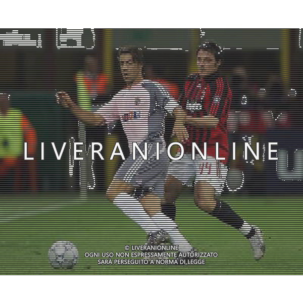 Milano 18/09/2007 champions league 2007/08 milan-benfica 2:1 nella foto rui costa manuel e oddo massimo ph marco luzzani/ag aldo liverani s.a.s.
