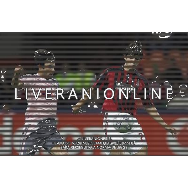 Milano 18/09/2007 champions league 2007/08 milan-benfica 2:1 nella foto luis felipe e kaka ph marco luzzani/ag aldo liverani s.a.s.