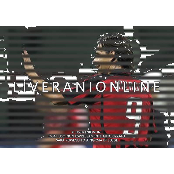 Milano 18/09/2007 champions league 2007/08 milan-benfica 2:1 nella foto filippo inzaghi ph marco luzzani/ag aldo liverani s.a.s.