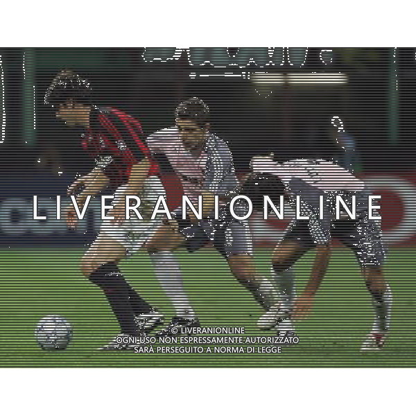 Milano 18/09/2007 champions league 2007/08 milan-benfica 2:1 nella foto kaka, luis felipe e katsouranis ph marco luzzani/ag aldo liverani s.a.s.