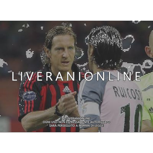 Milano 18/09/2007 champions league 2007/08 milan-benfica 2:1 nella foto rui costa e ambrosini massimo ph marco luzzani/ag aldo liverani s.a.s.