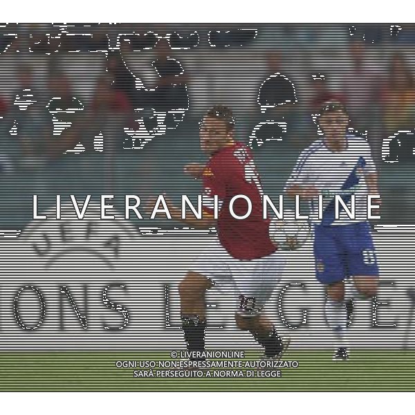 Roma 19 settembre 2007 Roma-Dinamo Kiev champions league 2007/2008 nella foto: Totti Francesco foto Corradetti / Ag. Aldo Liverani