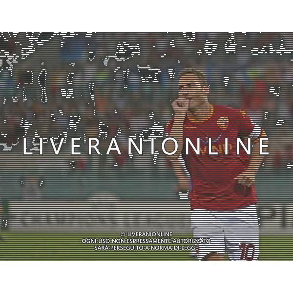 Roma 19 settembre 2007 Roma-Dinamo Kiev champions league 2007/2008 nella foto: esultanza dopo il gol di Totti Francesco foto Corradetti / Ag. Aldo Liverani