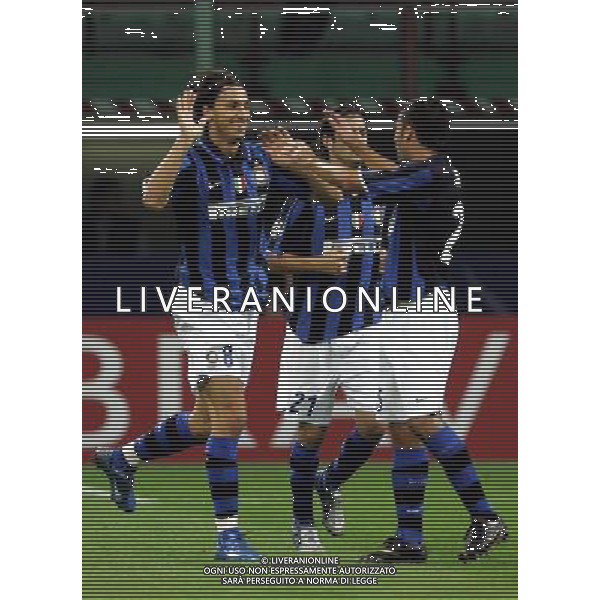 Inter - Psv Eindhoven Champions League 02/10/2007 nella foto esultanza dopo il gol su rigore di zlatan ibrahimovic ph luzzani/Ag. Aldo Liverani Sas