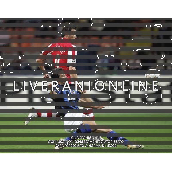 Inter - Psv Eindhoven Champions League 02/10/2007 nella foto chivu e lazovic ph luzzani/Ag. Aldo Liverani Sas