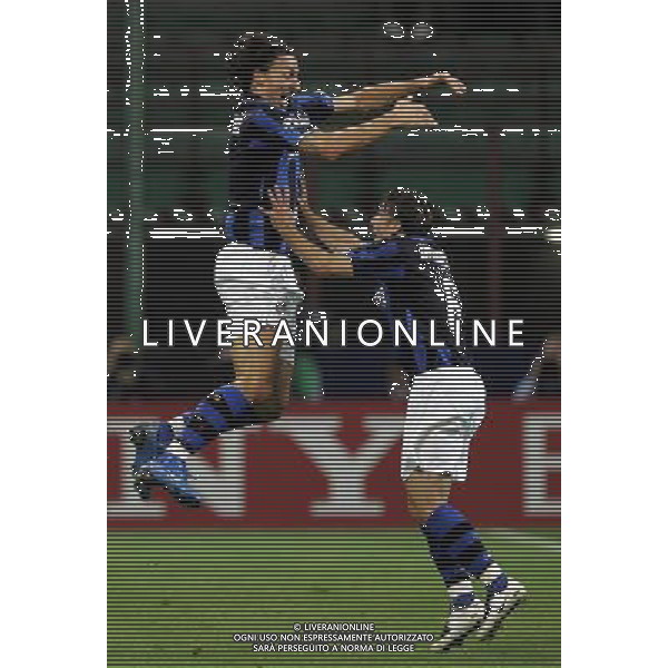 Inter - Psv Eindhoven Champions League 02/10/2007 nella foto esultanza dopo il secondo gol di zlatan ibrahimovic ph luzzani/Ag. Aldo Liverani Sas