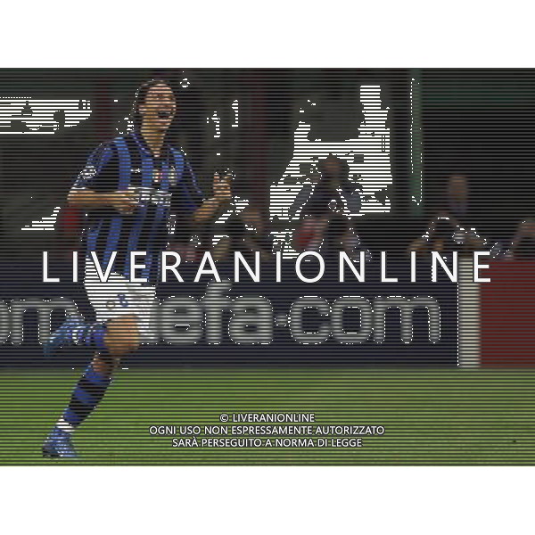 Inter - Psv Eindhoven Champions League 02/10/2007 nella foto esultanza dopo il secondo gol di zlatan ibrahimovic ph luzzani/Ag. Aldo Liverani Sas