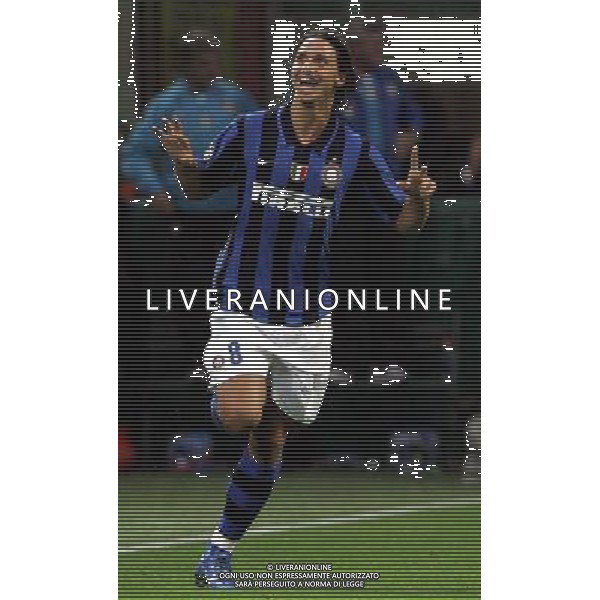 Inter - Psv Eindhoven Champions League 02/10/2007 nella foto esultanza dopo il secondo gol di zlatan ibrahimovic ph luzzani/Ag. Aldo Liverani Sas