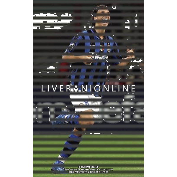 Inter - Psv Eindhoven Champions League 02/10/2007 nella foto esultanza dopo il secondo gol di zlatan ibrahimovic ph luzzani/Ag. Aldo Liverani Sas