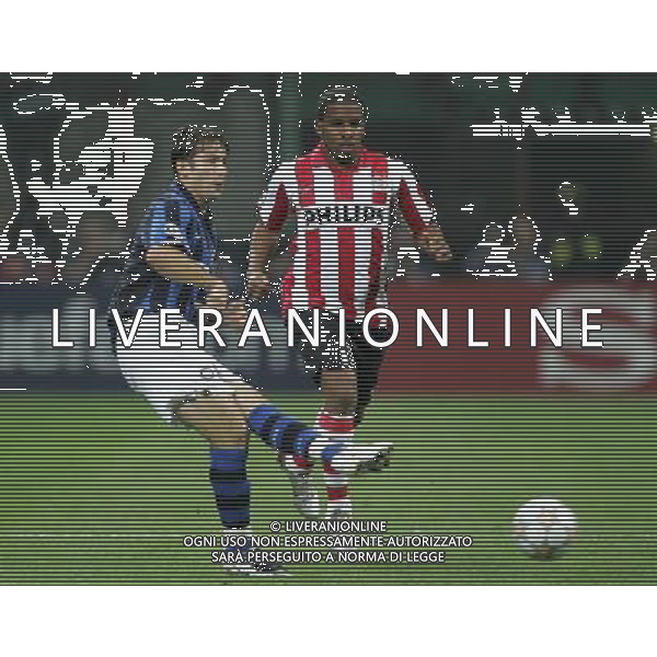 Milano 02-10-2007 Champions League 2007/08 inter-psv eindhoven nella foto maxwell e farfan ph marco luzzani/ag aldo liverani s.a.s.