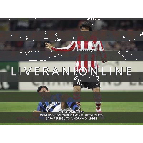 Milano 02-10-2007 Champions League 2007/08 inter-psv eindhoven nella foto perez e figo ph marco luzzani/ag aldo liverani s.a.s.