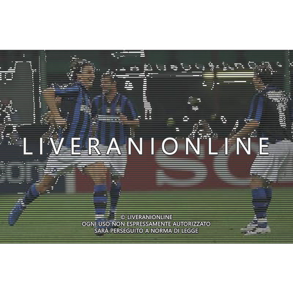 Milano 02-10-2007 Champions League 2007/08 inter-psv eindhoven nella foto esultanza ibrahimovic ph marco luzzani/ag aldo liverani s.a.s.
