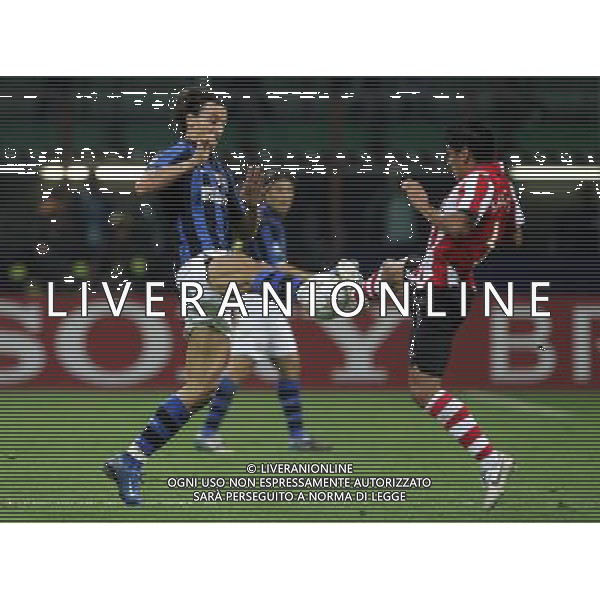 Milano 02-10-2007 Champions League 2007/08 inter-psv eindhoven nella foto ibrahimovic e salcido ph marco luzzani/ag aldo liverani s.a.s.