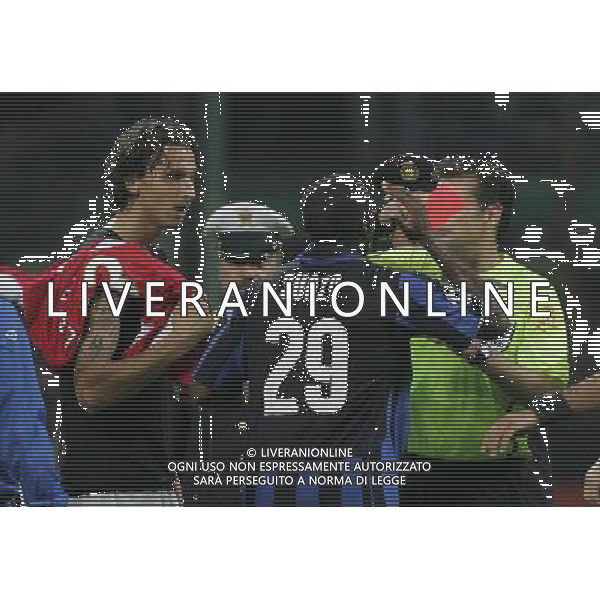 Milano 02-10-2007 Champions League 2007/08 inter-psv eindhoven nella foto espulsione suazo david ph marco luzzani/ag aldo liverani s.a.s.