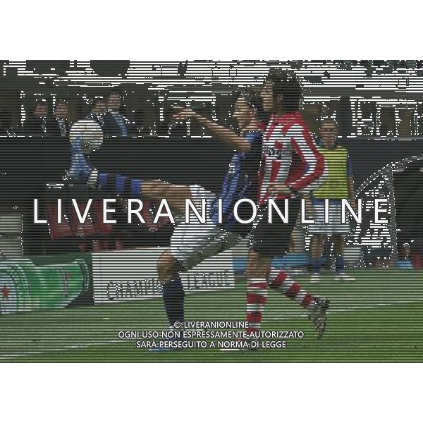 Milano 02-10-2007 Champions League 2007/08 inter-psv eindhoven nella foto ibrahimovic e perez ph marco luzzani/ag aldo liverani s.a.s.