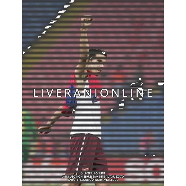 Steaua Bucarest - Arsenal, Champions League, Group H, Steaua Stadium Bucharest Romania 02/10/2007 nella foto esultanza a fine gara di Robin van Persie Picture by Ian Kington(IPS PHOTO AGENCY)/Ag. Aldo Liverani Sas 