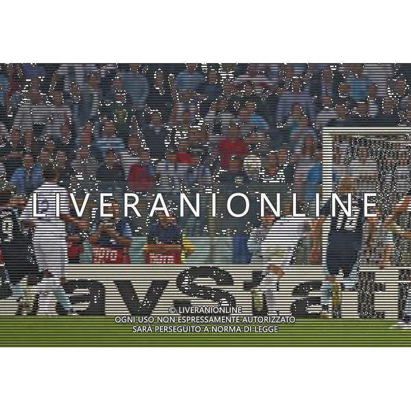 Lazio - Real Madrid 03/10/2007 Uefa Champions League 2007/2008 - fase a gironi 2a giornata Gruppo C - nella foto: Il gol di Goran Pandev del pareggio del 1-1 ph Corradetti / ag. Aldo Liverani