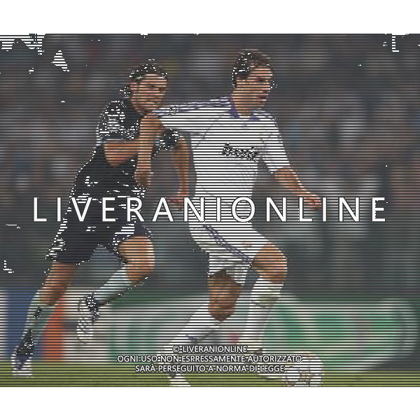 Lazio - Real Madrid 03/10/2007 Uefa Champions League 2007/2008 - fase a gironi 2a giornata Gruppo C - nella foto: stendardo con Van Nistelrooy nella azione del gol ph Corradetti / ag. Aldo Liverani