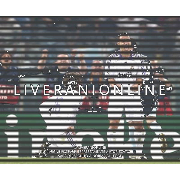 Lazio - Real Madrid 03/10/2007 Uefa Champions League 2007/2008 - fase a gironi 2a giornata Gruppo C - nella foto: La rabbia di Fabio Cannavaro dopo il gol di Pandev ph Corradetti / ag. Aldo Liverani