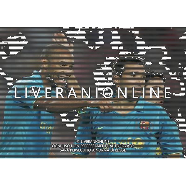 Stoccarda (Germania) 2 ottobre 2007 Stoccarda-Barcellona Champions League 2007/2008 nella foto: Henry Thierry e Deco foto Andry / Ag. Aldo Liverani