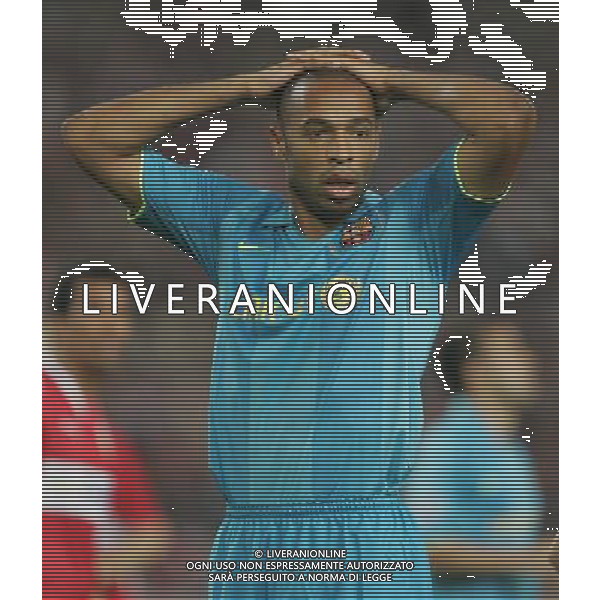 Stoccarda (Germania) 2 ottobre 2007 Stoccarda-Barcellona Champions League 2007/2008 nella foto: Henry Thierry foto Andry / Ag. Aldo Liverani