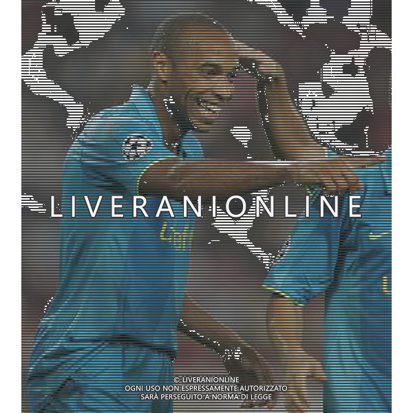 Stoccarda (Germania) 2 ottobre 2007 Stoccarda-Barcellona Champions League 2007/2008 nella foto: Henry Thierry foto Andry / Ag. Aldo Liverani