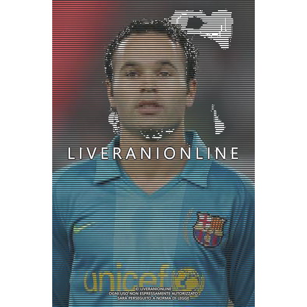 Stoccarda (Germania) 2 ottobre 2007 Stoccarda-Barcellona Champions League 2007/2008 nella foto: Iniesta Andres foto Andry / Ag. Aldo Liverani