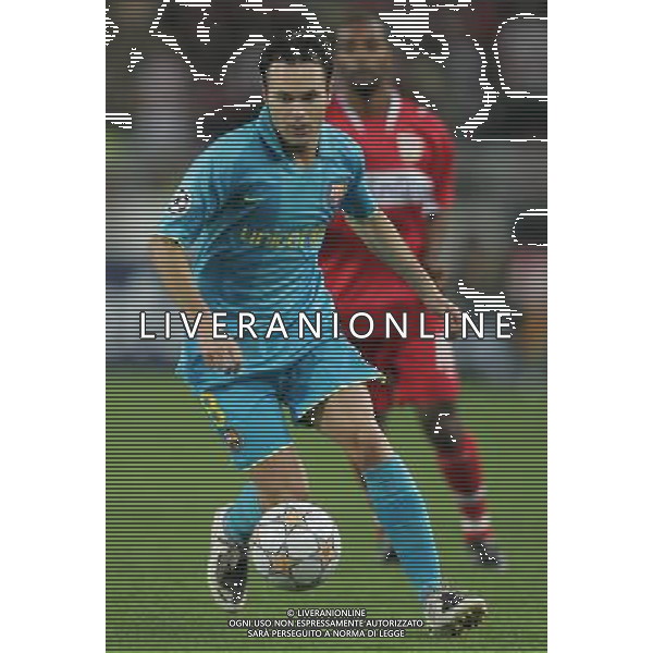 Stoccarda (Germania) 2 ottobre 2007 Stoccarda-Barcellona Champions League 2007/2008 nella foto: Iniesta Andres foto Andry / Ag. Aldo Liverani