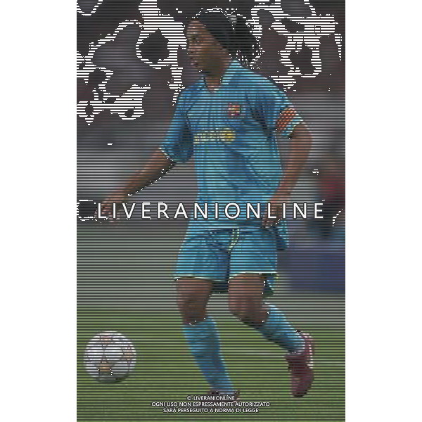 Stoccarda (Germania) 2 ottobre 2007 Stoccarda-Barcellona Champions League 2007/2008 nella foto: Ronaldinho foto Andry / Ag. Aldo Liverani